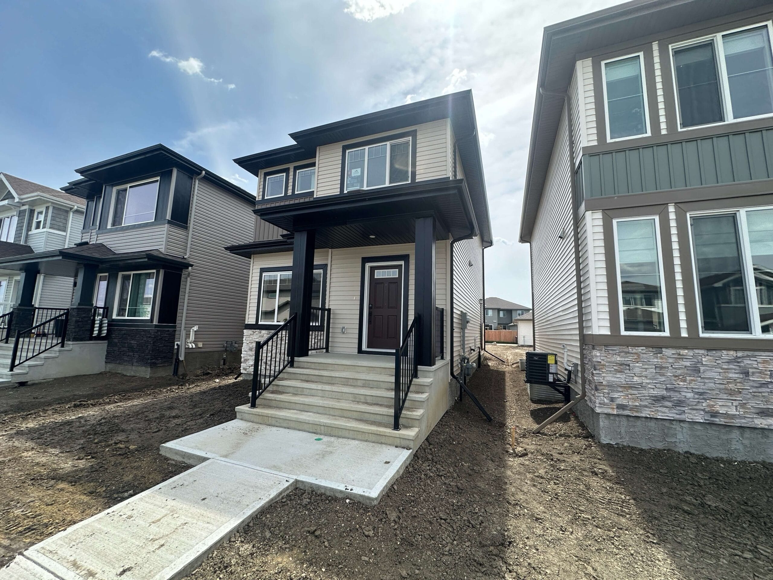 front of new home in 55 sereno lane