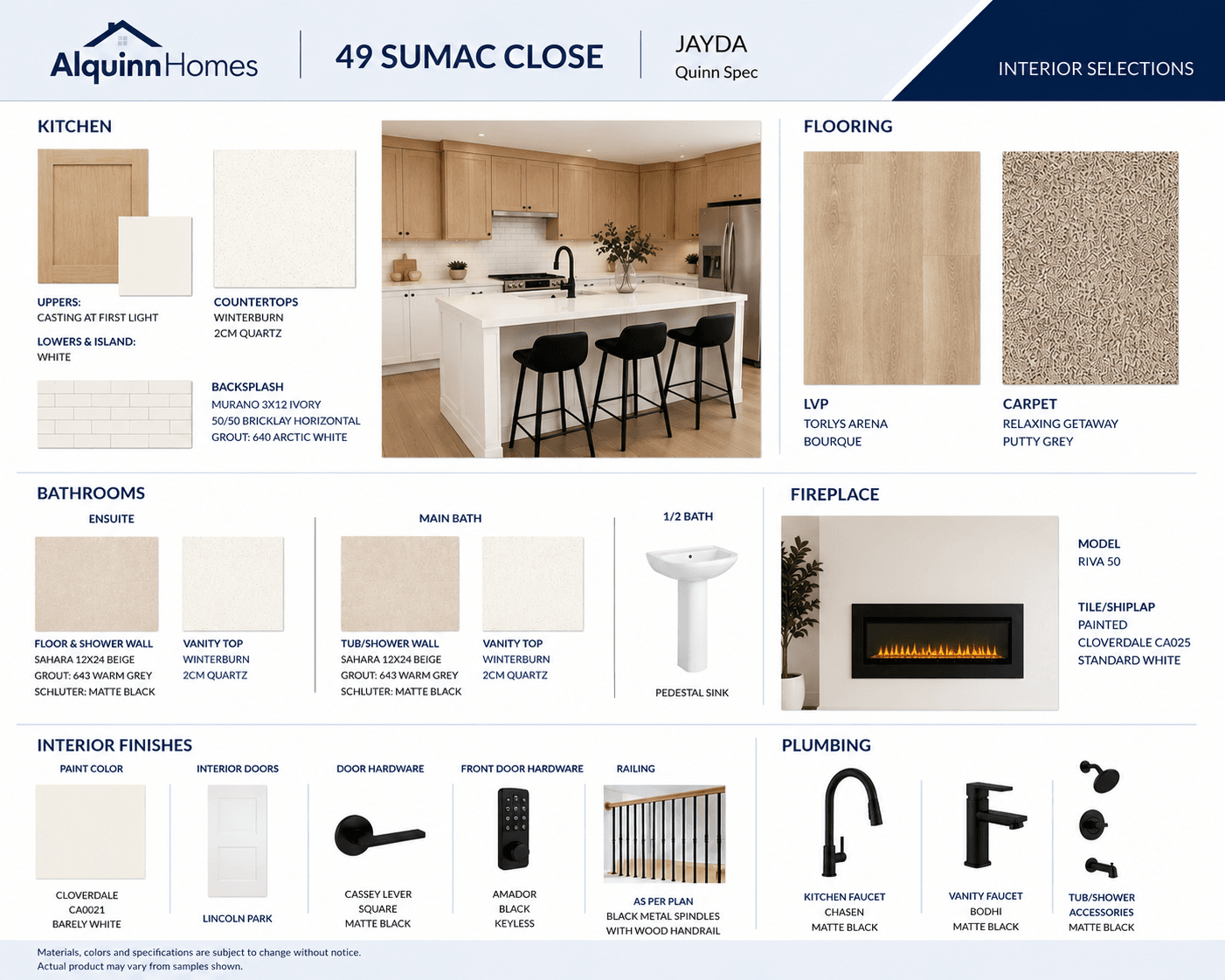 49 Sumac Close – Moodboard