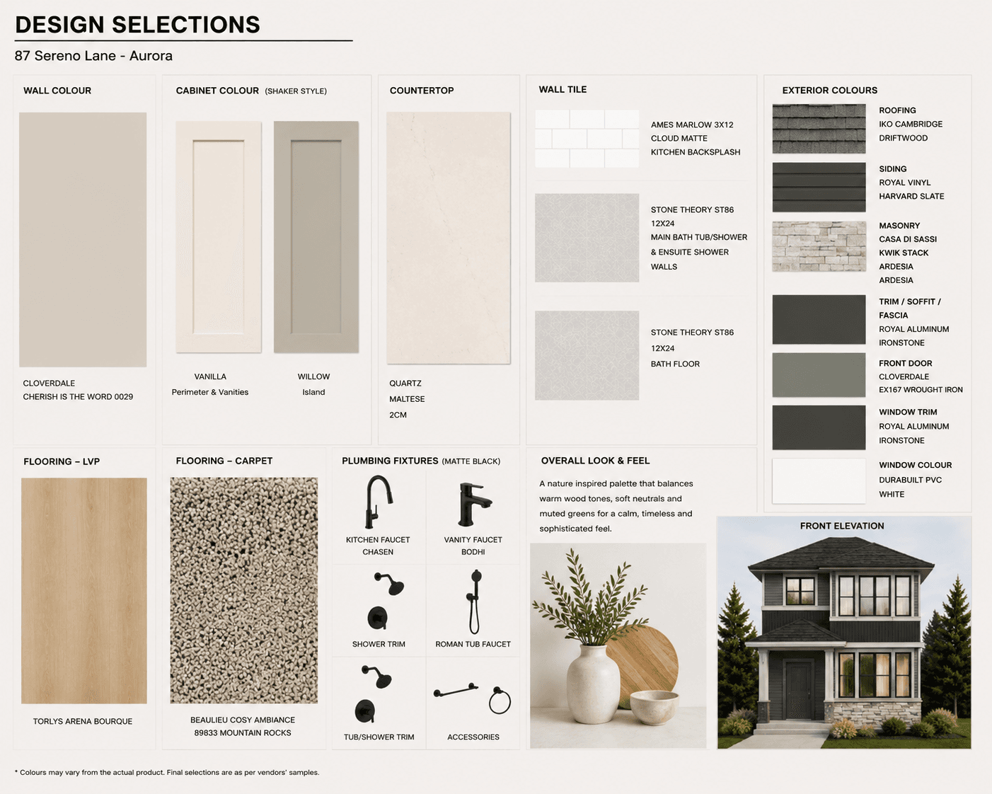 87 Sereno – Mood Board