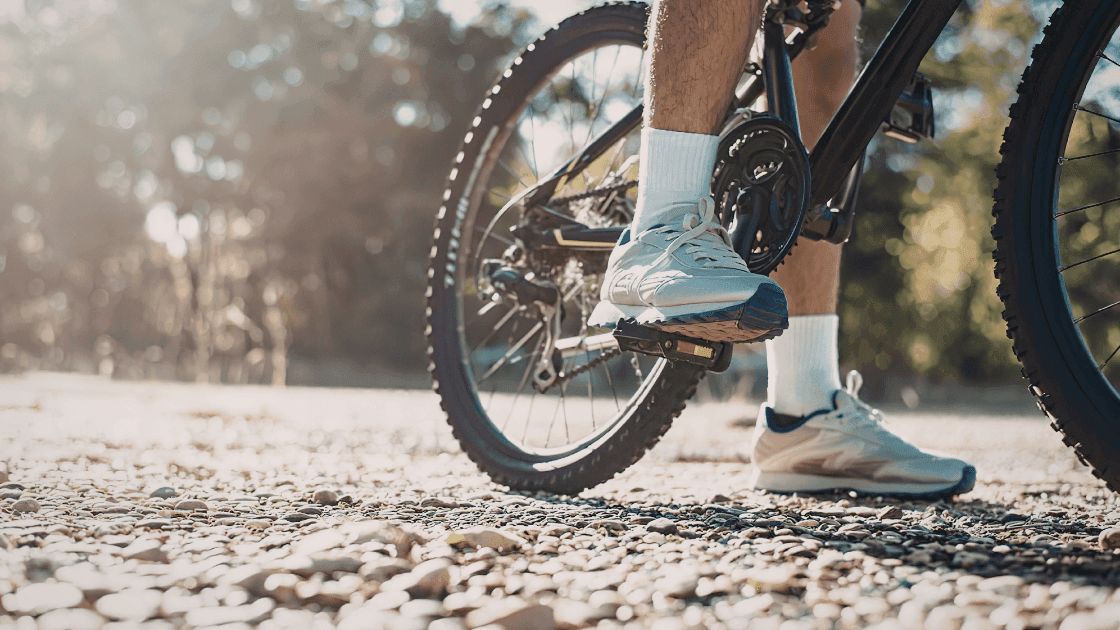 biker on cycling path in Fort Saskatchewan