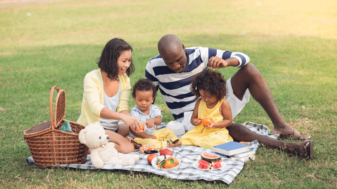 family picnic in spruce grove