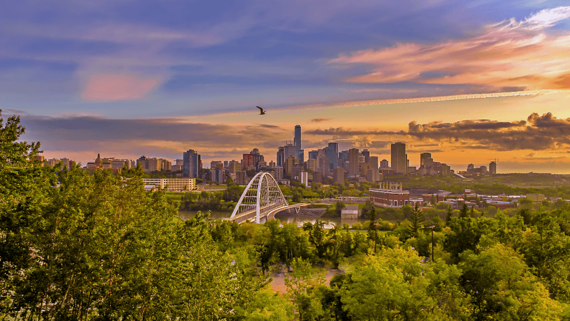 Scenic View of Edmonton